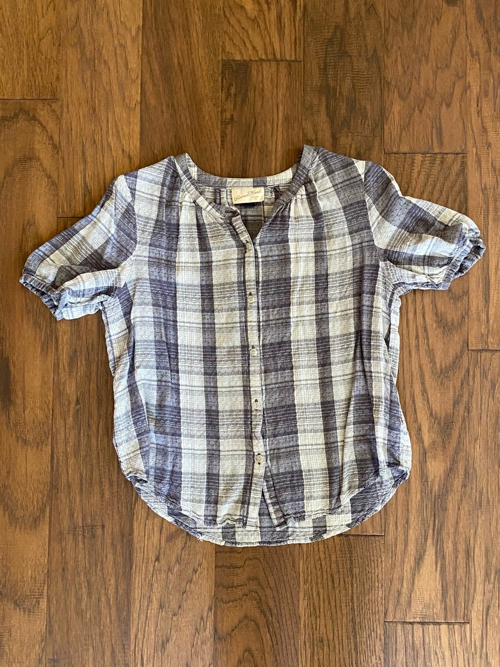 Universal Thread Cottage Core Plaid Blouse